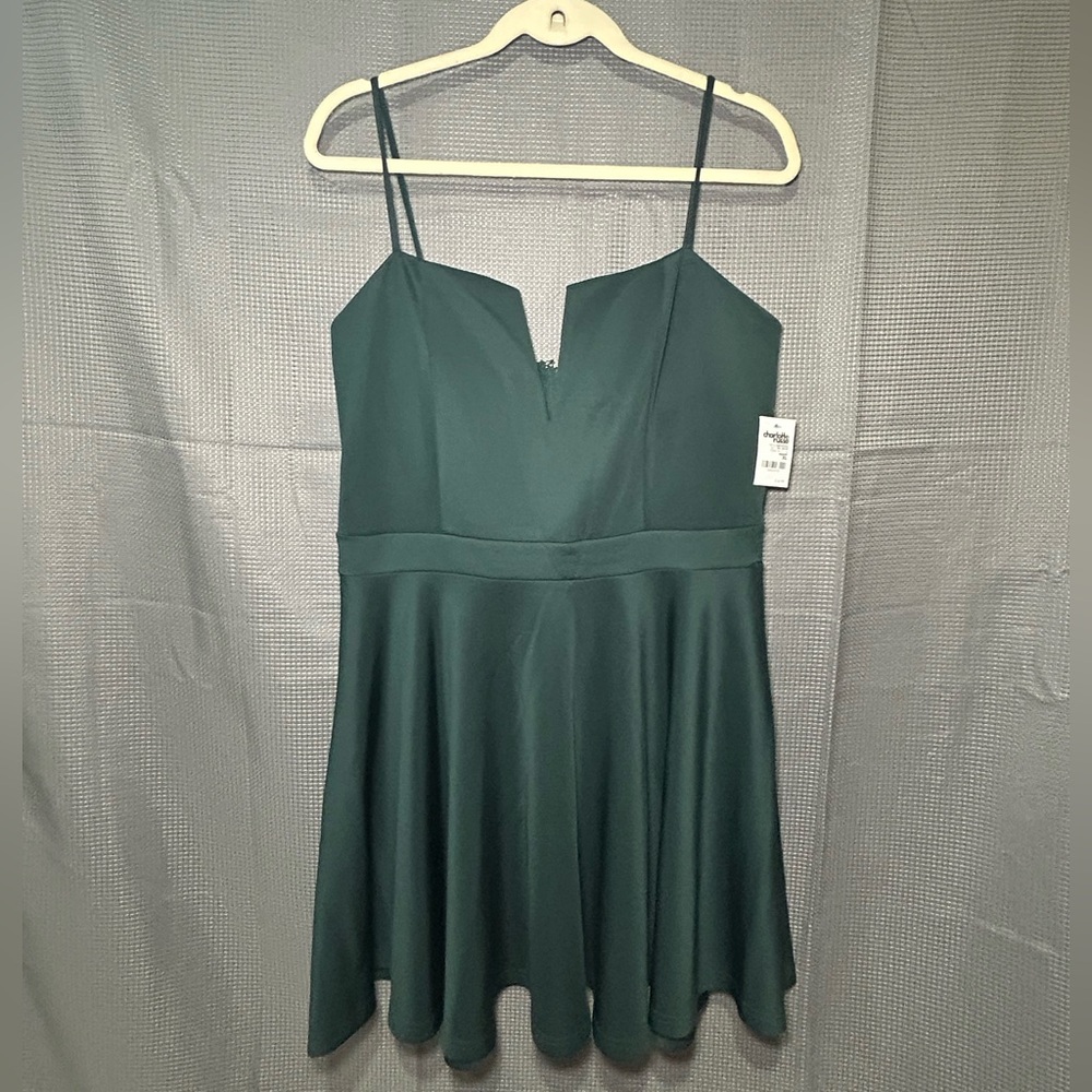 Charlotte Russe Dark Green Mini Dress